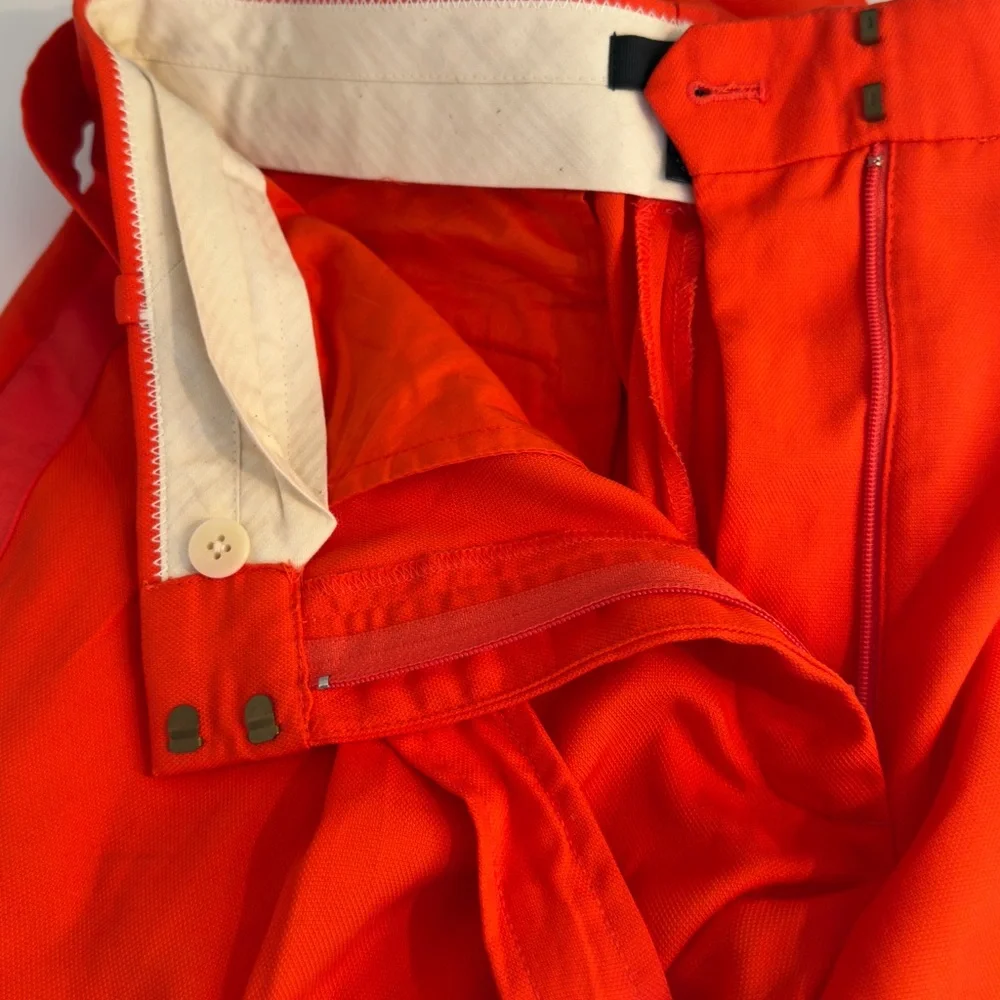 J.‎ Crew Vibrant bright orange/ red Trousers Sz 6